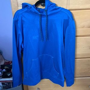 North Face blue sweatshirt/hoodie